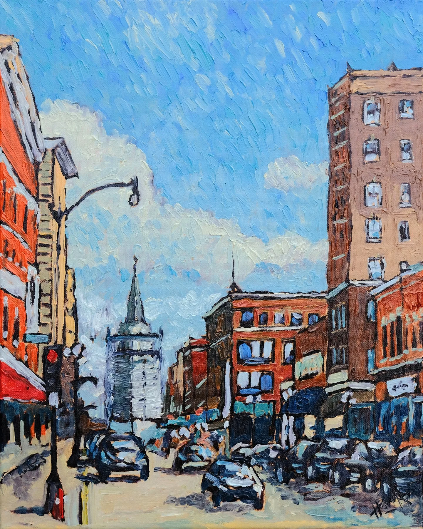 The Renovation of the Cathedral of St. Joseph the Workman, La Crosse – 16x20 Oil Painting