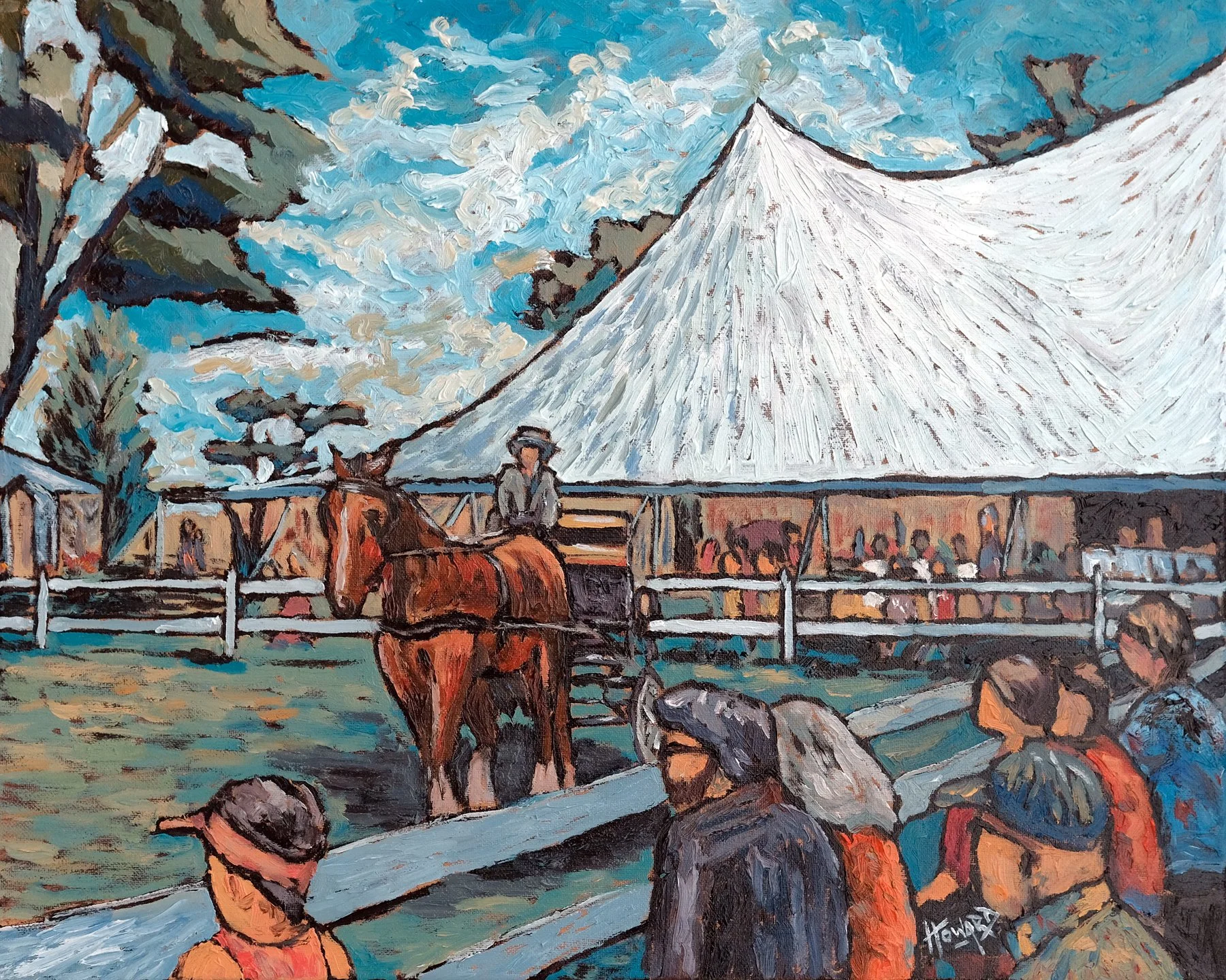 The Carriage Classic, Prairie du Chien – 16x20 Villa Louis Carriage Driving Oil Painting