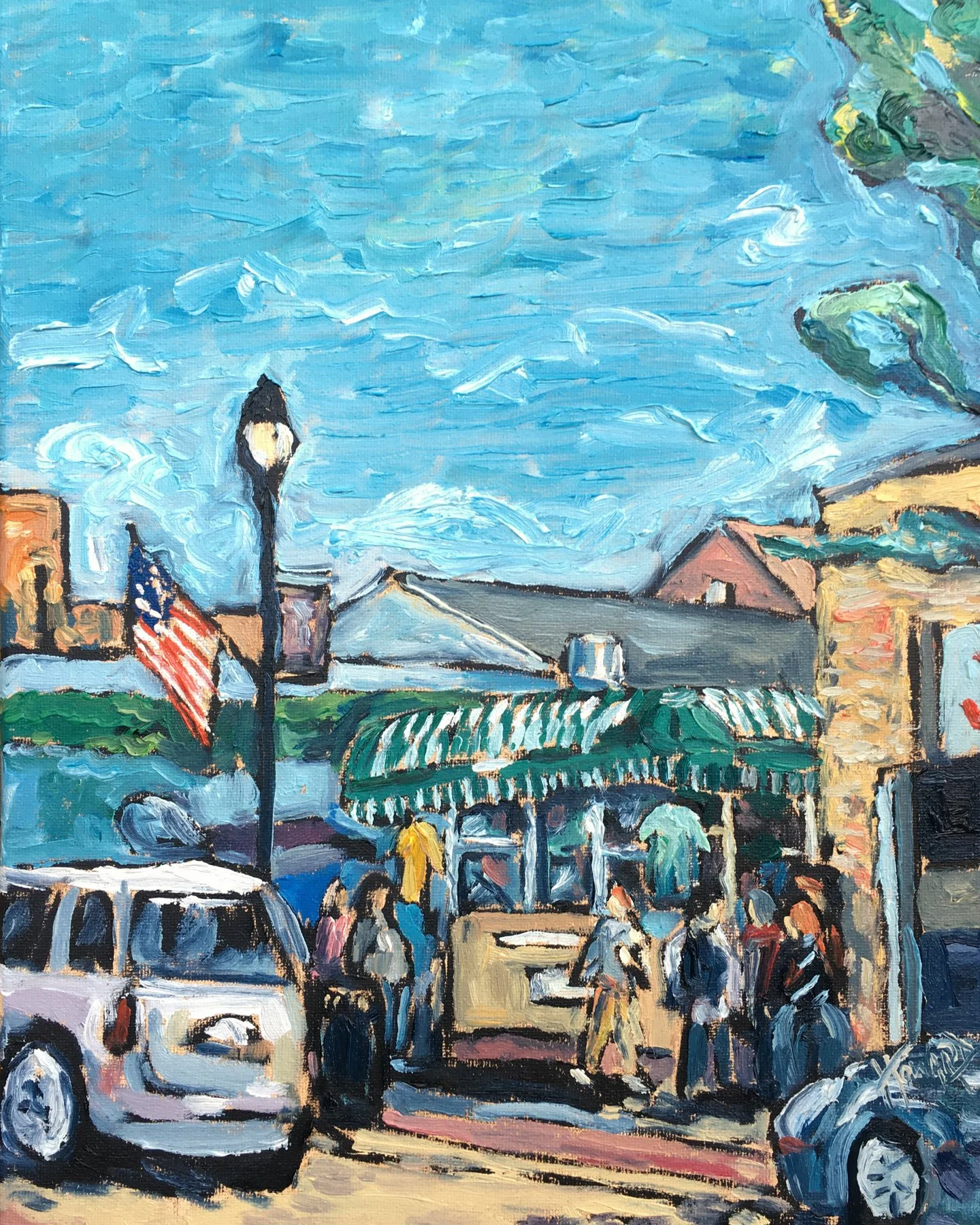 Pete's Hamburger Stand, Prairie du Chien – 11x14 Wisconsin Oil Painting