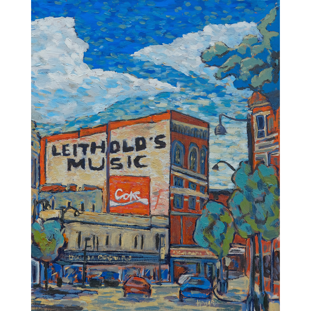 Downtown La Crosse – Original Oil Painting of Historic Downtown La Crosse, Wisconsin