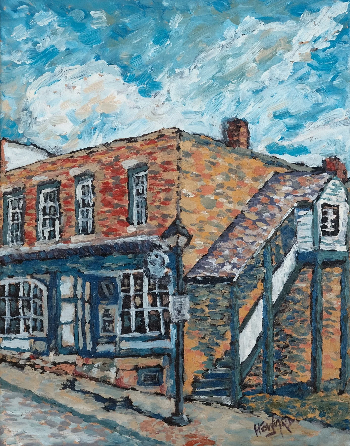 Against the Grain Gallery, Mineral Point, Wisconsin – 11x14 Plein Air Oil Painting