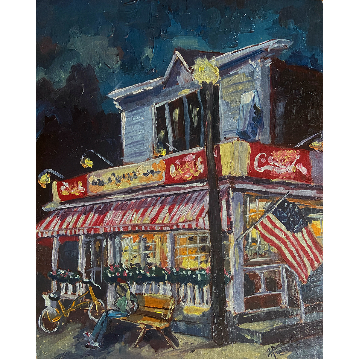 Wilson’s at closing - Door County oil painting set in Ephraim Wisconsin.
