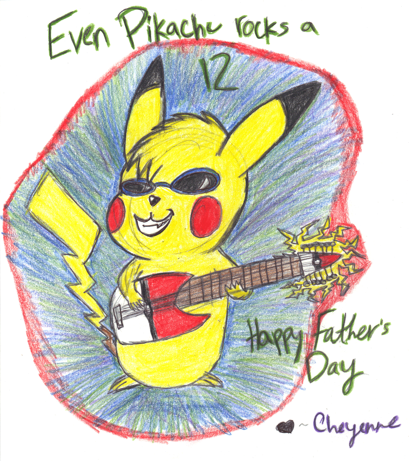 Pokemon and 12’s make a good combination? You bet! Drawn by Cheyenne Rowe.