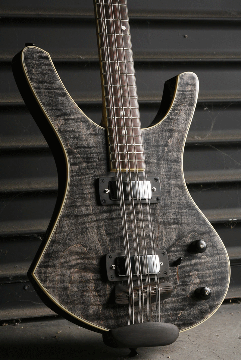 The Deluxe model was built in 2011. It has a bound body, neck and headstock.