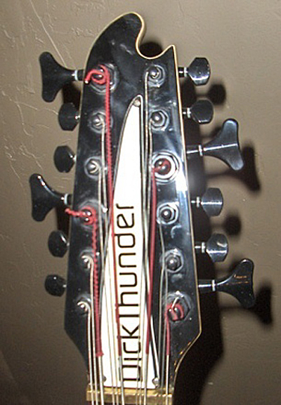 The modified headstock.
