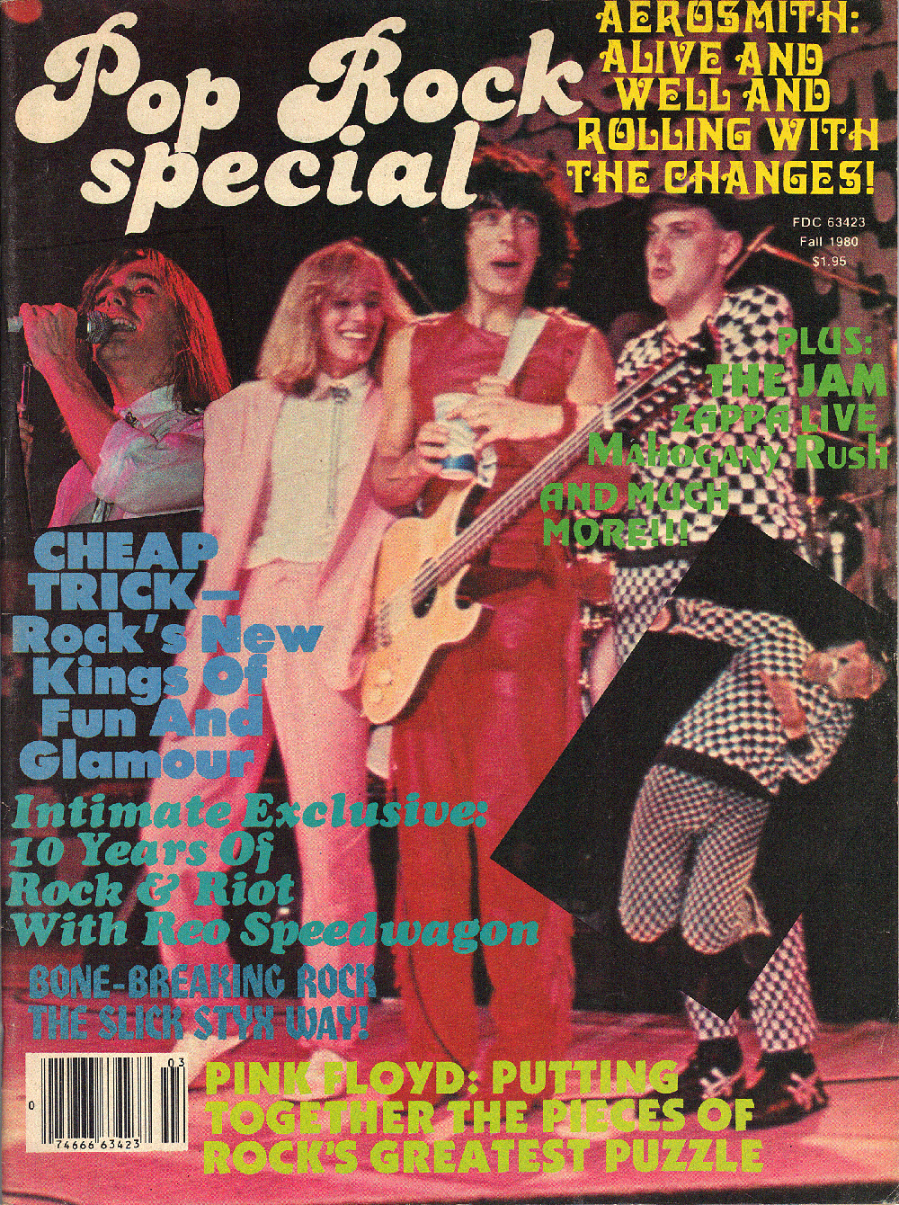 Pop Rock Special , Fall 1980 edition, with Tom Petersson and the Hamer double-cutaway B12A.