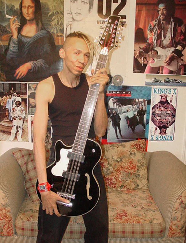 Left-handed Waterstone 12-String Bass.