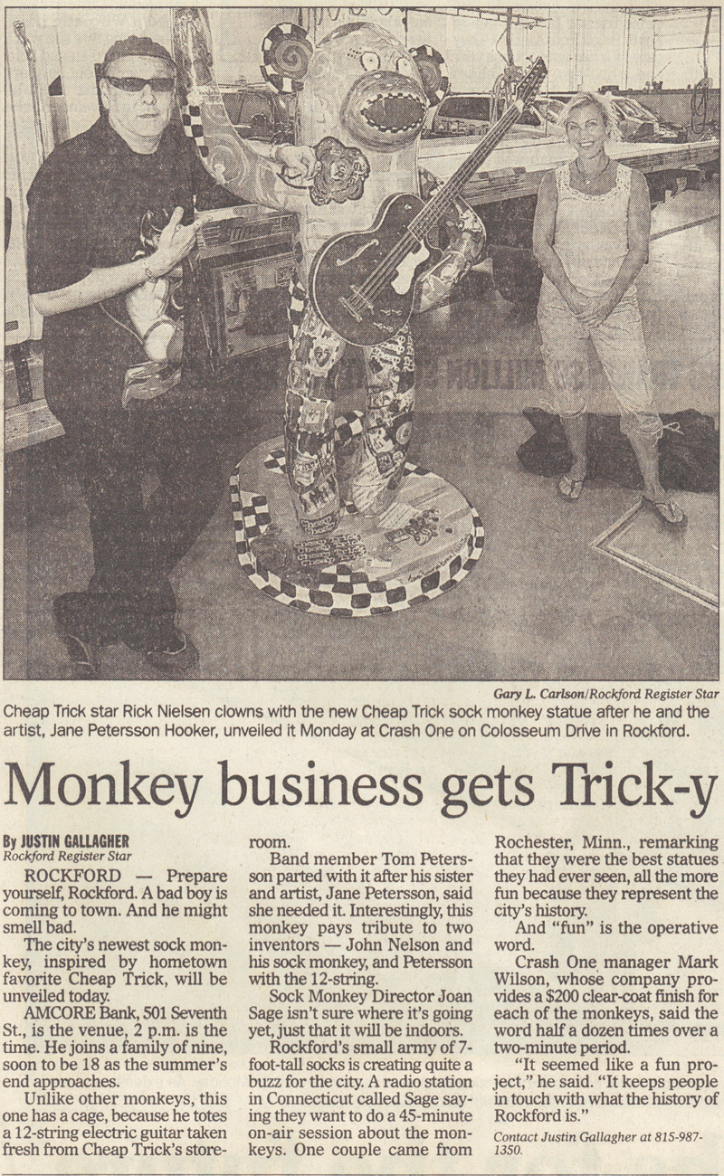 Article published in the Rockford Register Star on Tuesday, August 2, 2005.