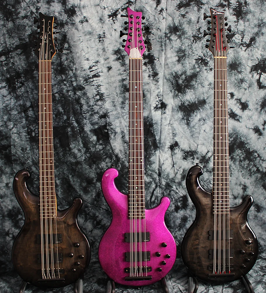 The fuchsia color really helps this bass stand out from crowd of transparent black Dean 12’s.