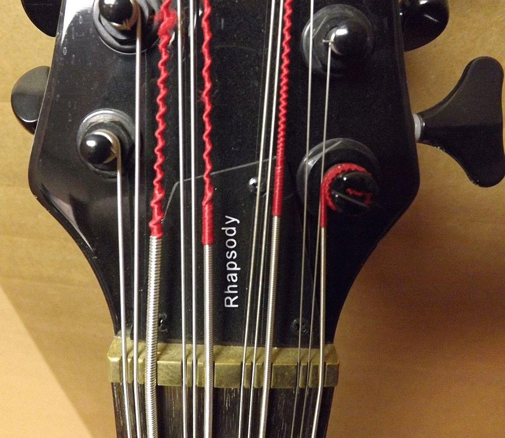 Brass nut. Note: The truss rod covers on current Dean 12’s are not the same size or shape as the early 12’s.