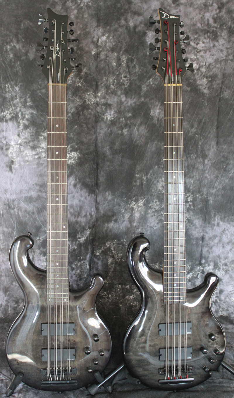 Early Rhapsody 12 on the left next to a 2nd series Rhapsody; there are some minor design differences.