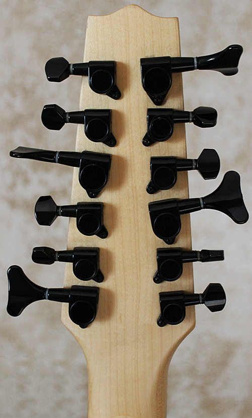 Black Gotoh tuners. Carlo Robelli 12-string basses are not serial numbered.