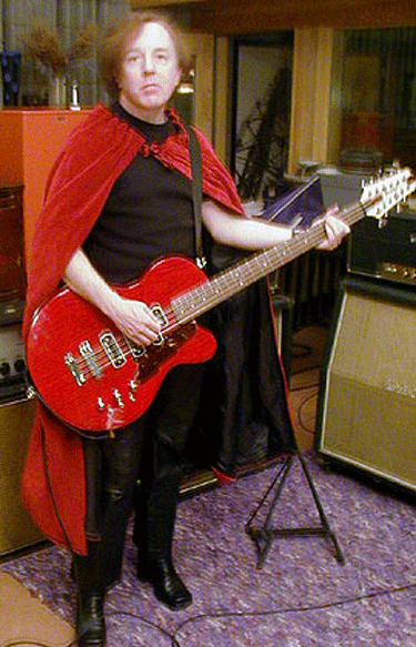 Mitch Easter with a Chandler Royale 12-string bass