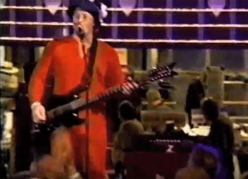 Bryan Zilonis and his Hamer B12L 12-string bass on stage with Something Orange at their last performance, which was held at the Rock & Roll Hall of Fame for the National Air Traffic Controller’s Association convention.