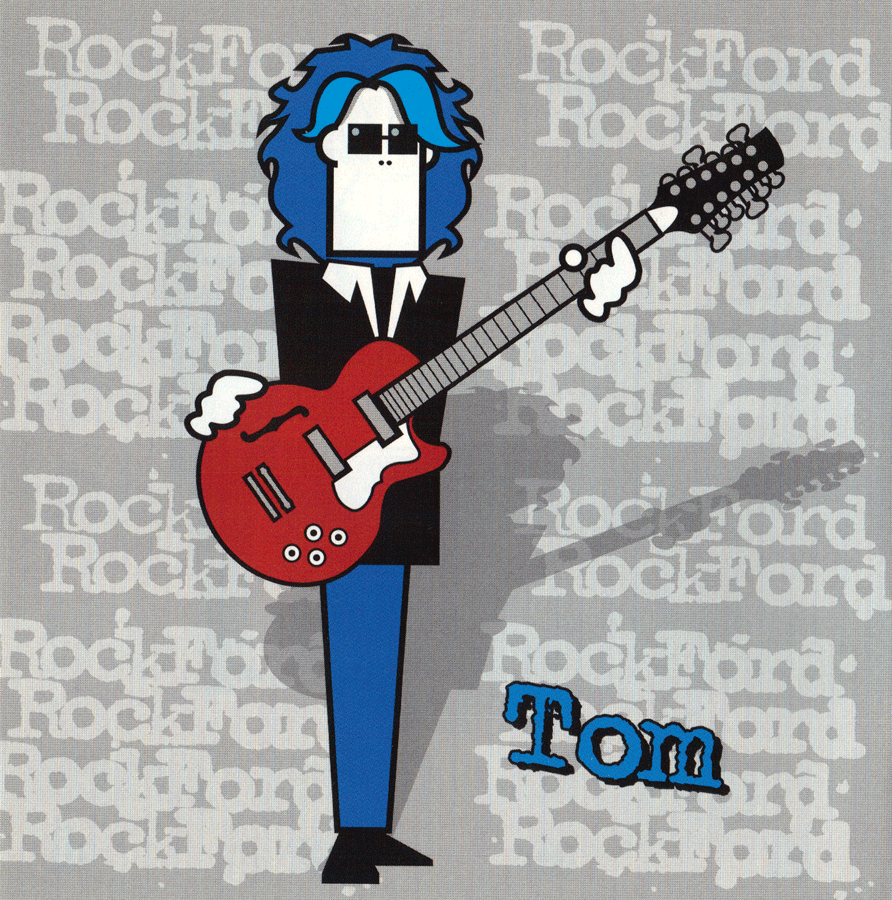 Tom Petersson and a Waterstone 12-string bass from the ‘Rockford’ album. No 12 was used on the album.