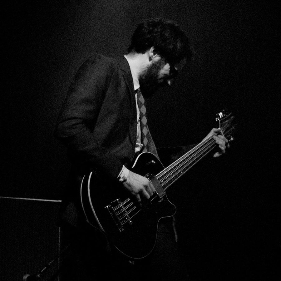 Gastón Nosiglia plays his custom 12-string bass.