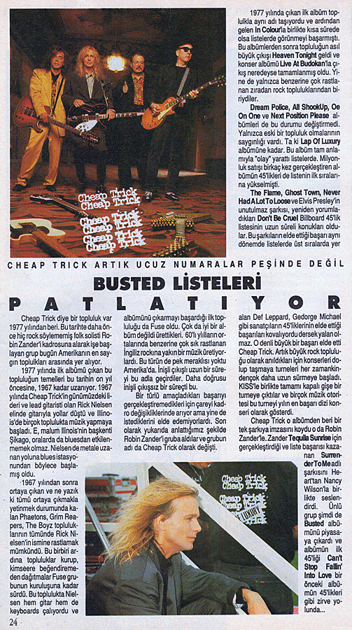 Tom Petersson and a Hamer B12A in a promotional photo for the Busted album.