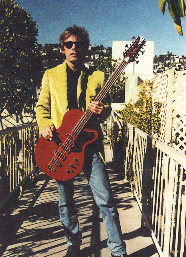 Tom Petersson and his first Chandler Royale 12-string bass.