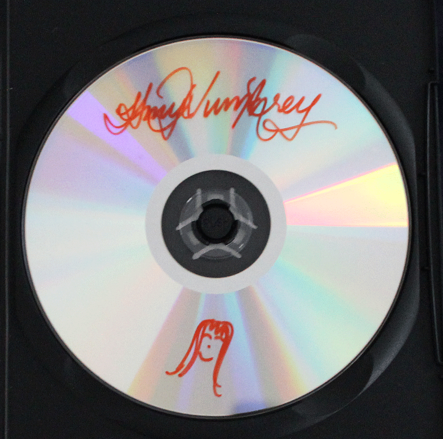 Amy Humphrey’s signature on the DVD.