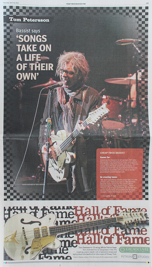 The page of the Cheap Trick Register Star devoted to Tom Petersson and his 12-string basses.