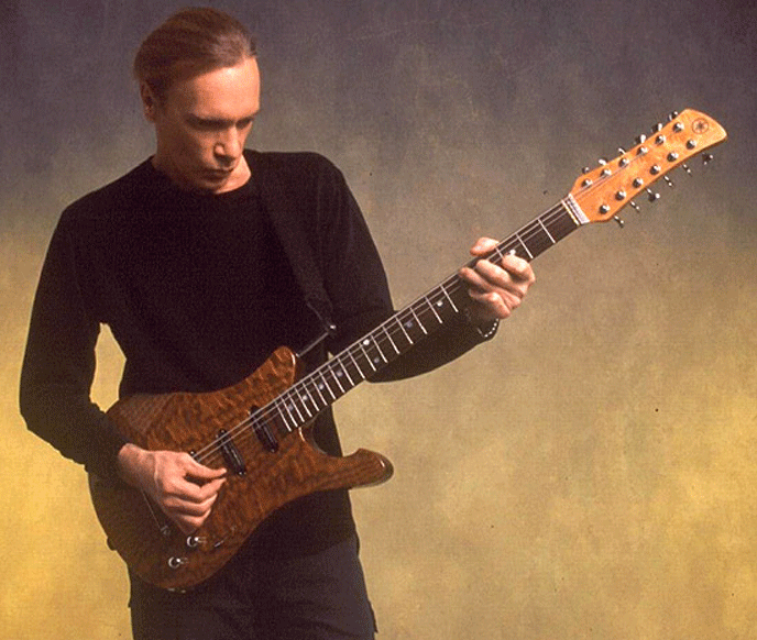 Billy Sheehan and his baritone 12-string guitar.