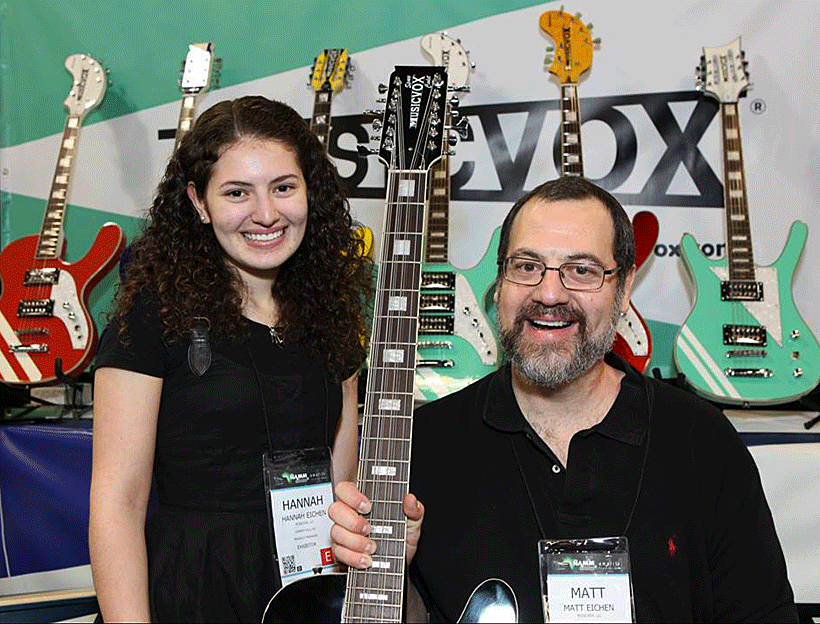 Matt with his daughter Hannah, who is actively involved in running Musicvox.