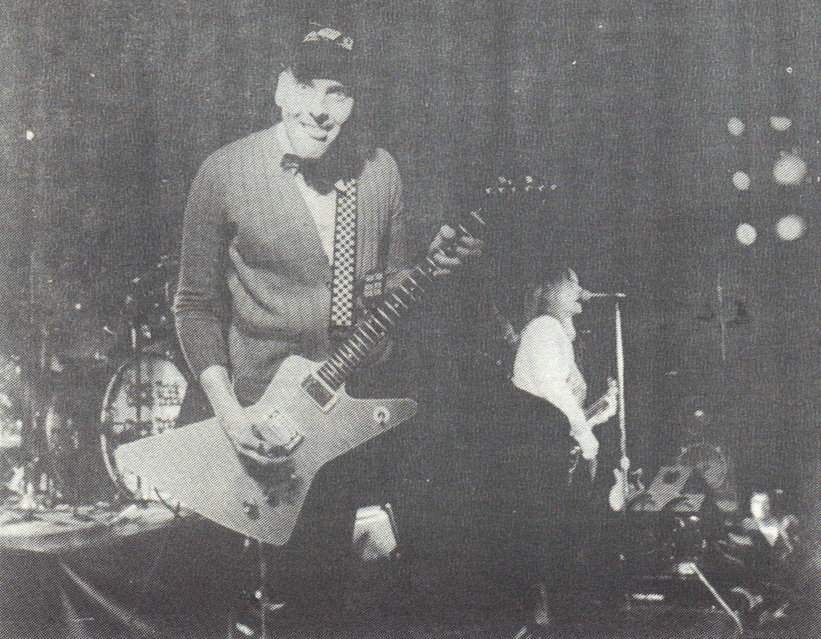 The prototype Hamer 10-string bass lurks in the background.