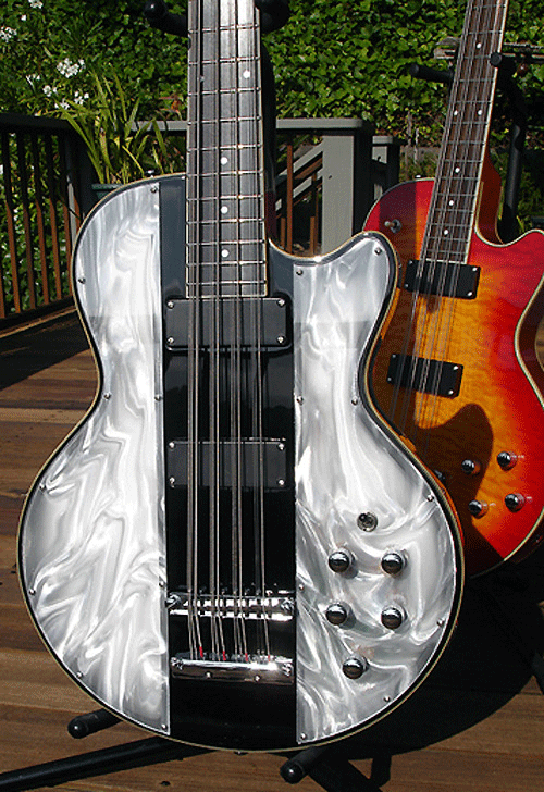 Waterstone 12-string bass with Light Show conversion