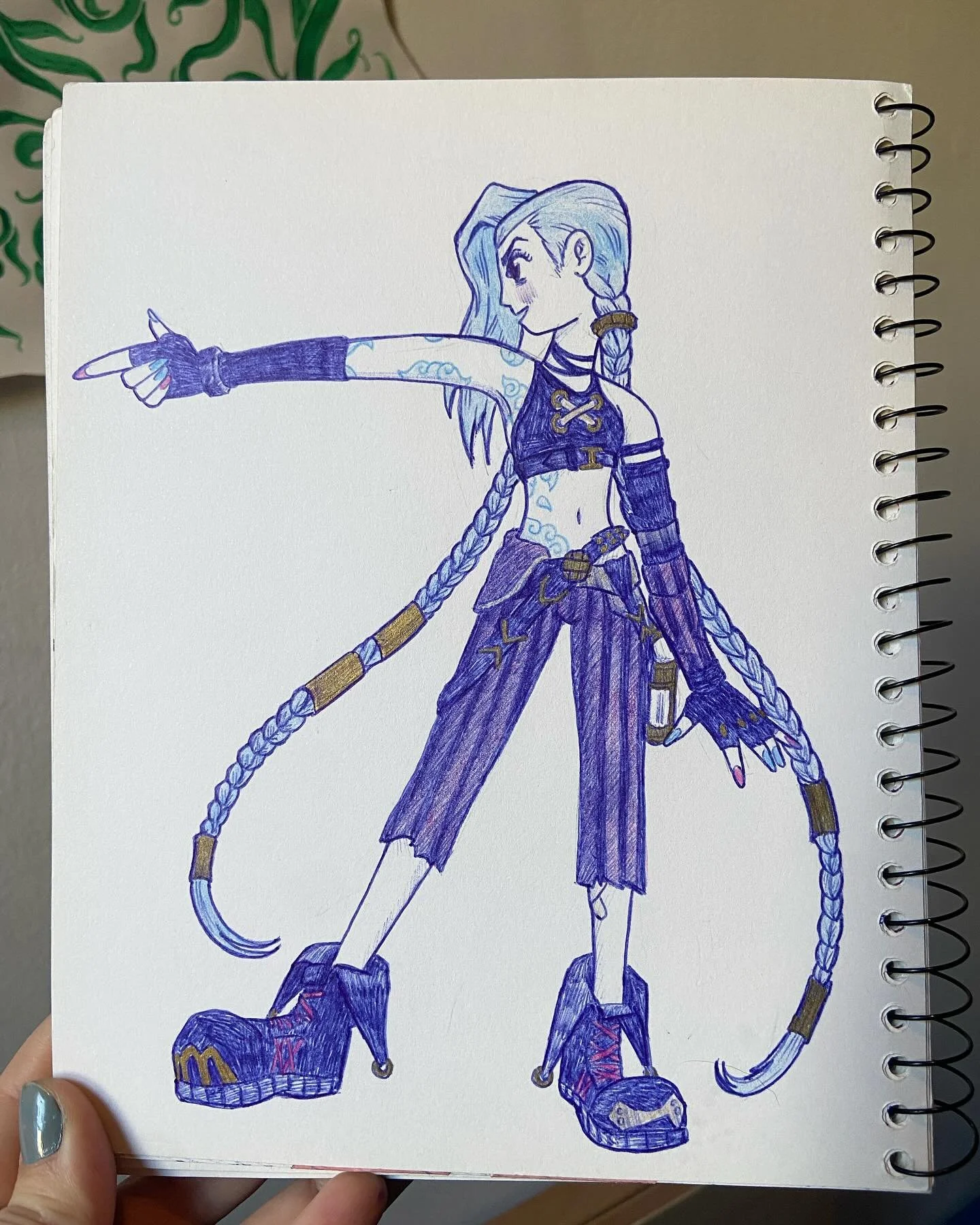 Get Jinxed! 

#fanart #jinxleagueoflegends #arcanejinx #ballpointpenart #sketchbook #jinxfanart