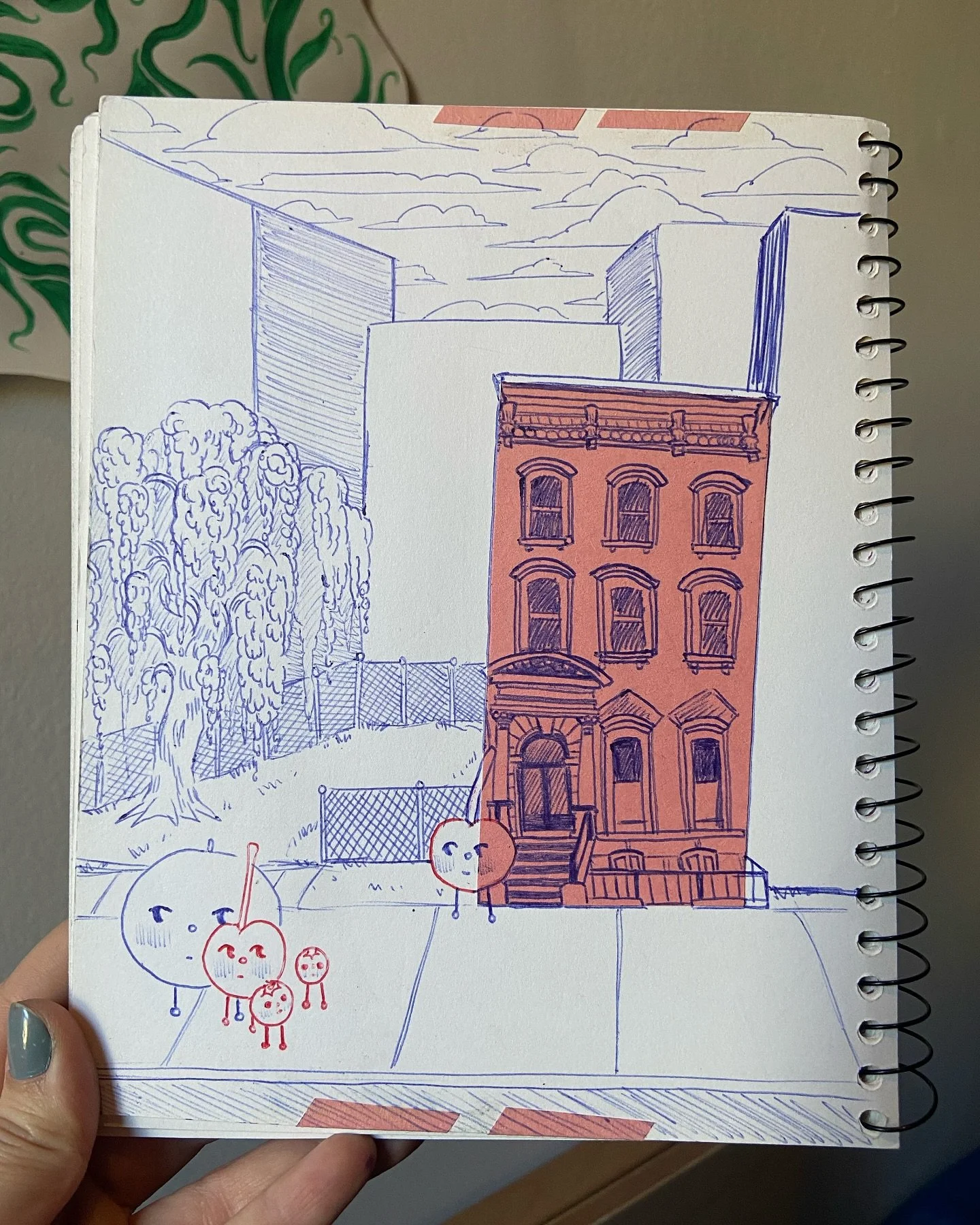 This is what NJ feels like 🌟

#ballpointpenart #sketchbook #brownstone #newjersey #cuteart