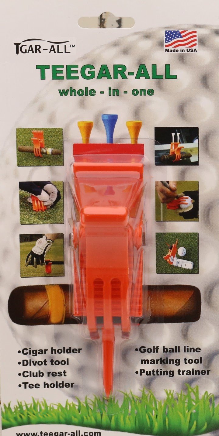 photo 1 Orange Cigar Holder for Golf Cart