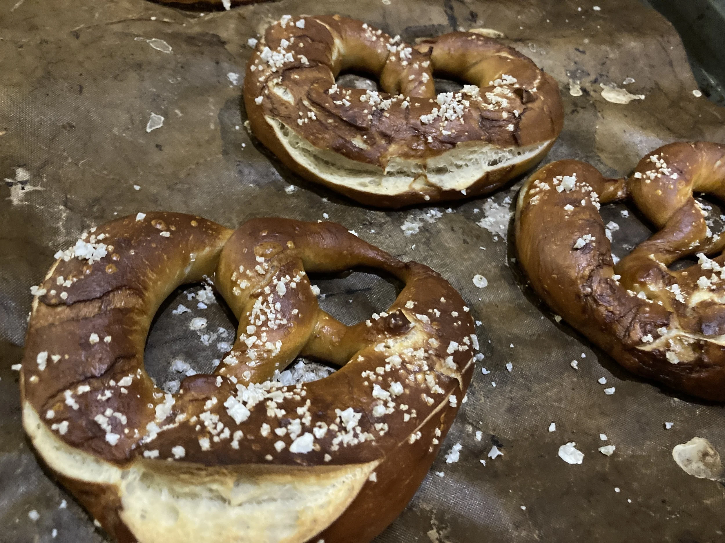 Duitse Brezeln met desem