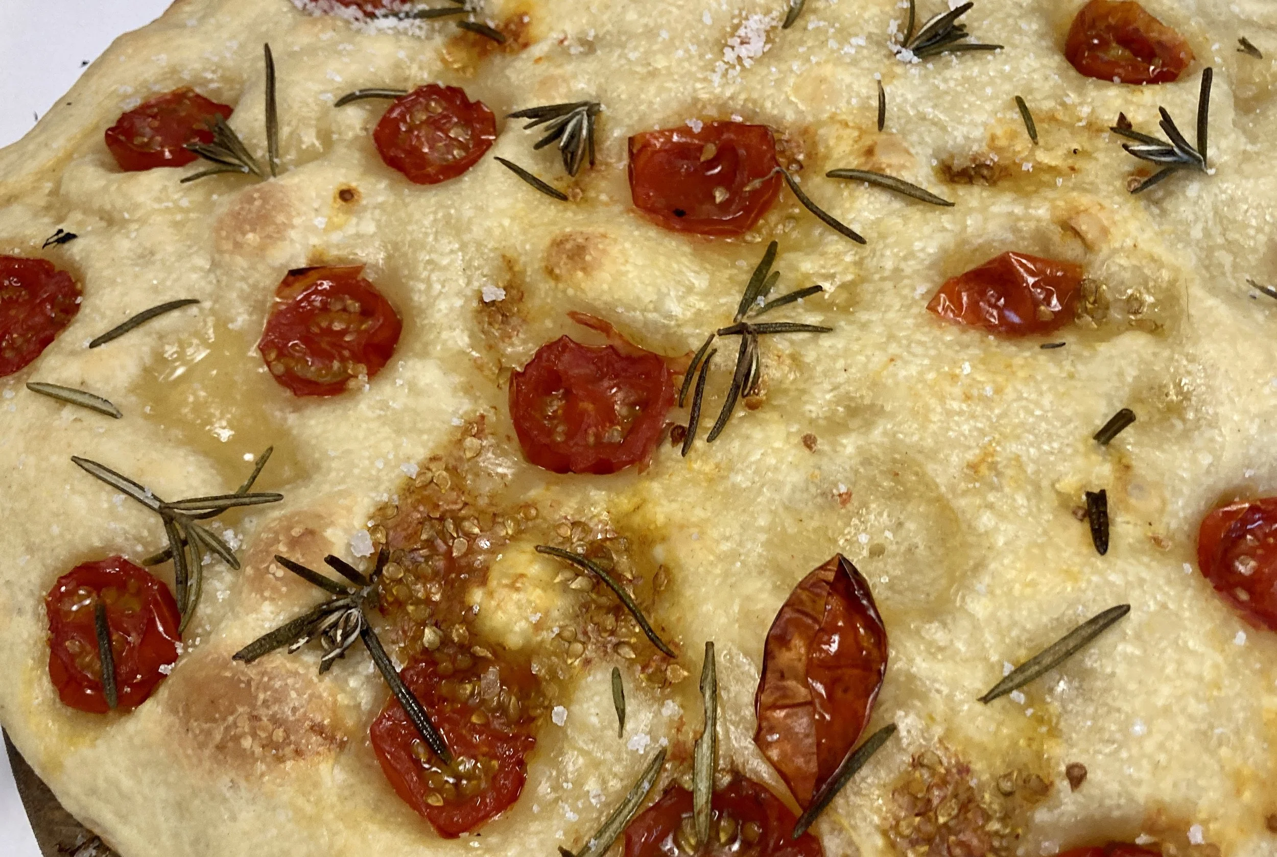 Focaccia met zuurdesem