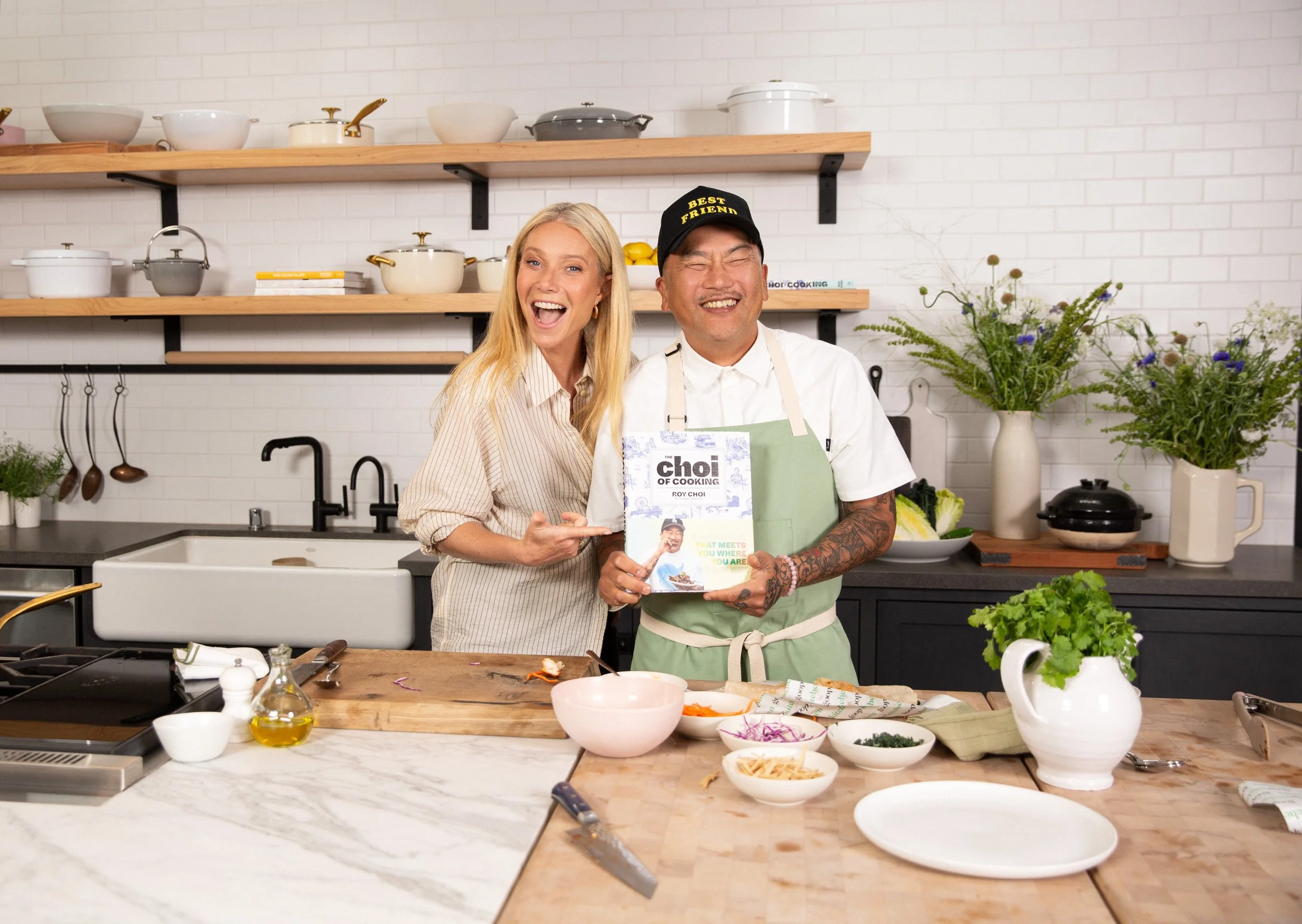 GWYNETH PALTROW + CHEF ROY CHOI