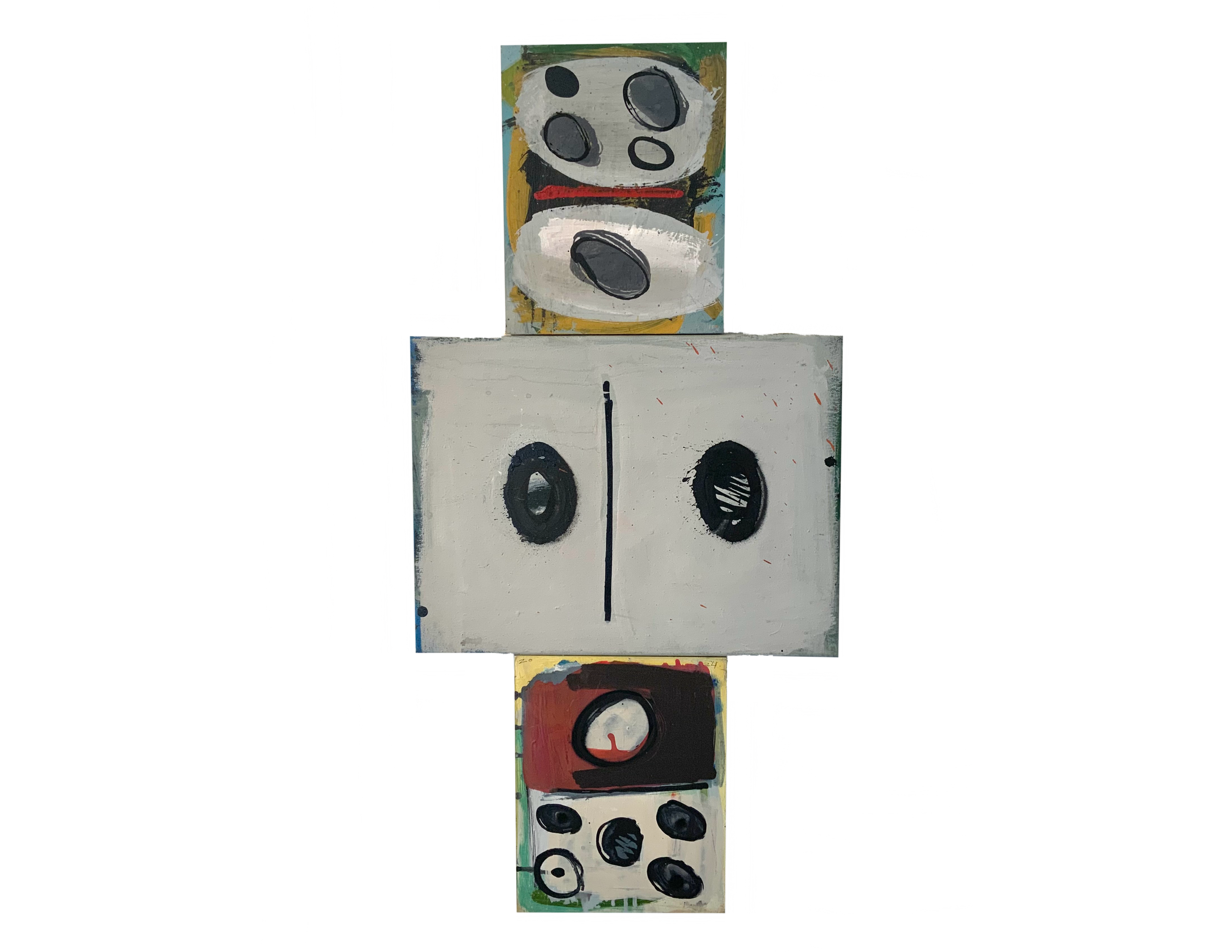 DOMINO-GLYPH no.3, 2025 / 3 panels