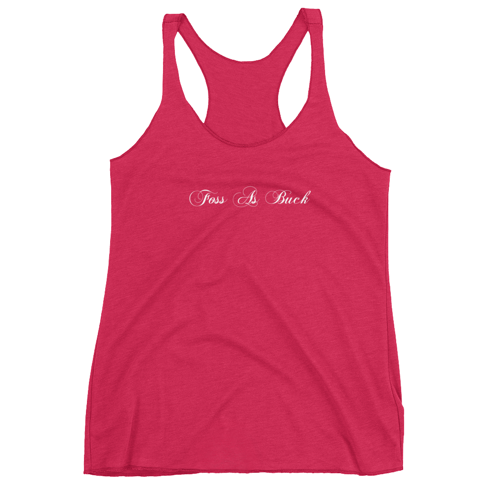 FossAsBuck Racerback Triblend Tank Top
