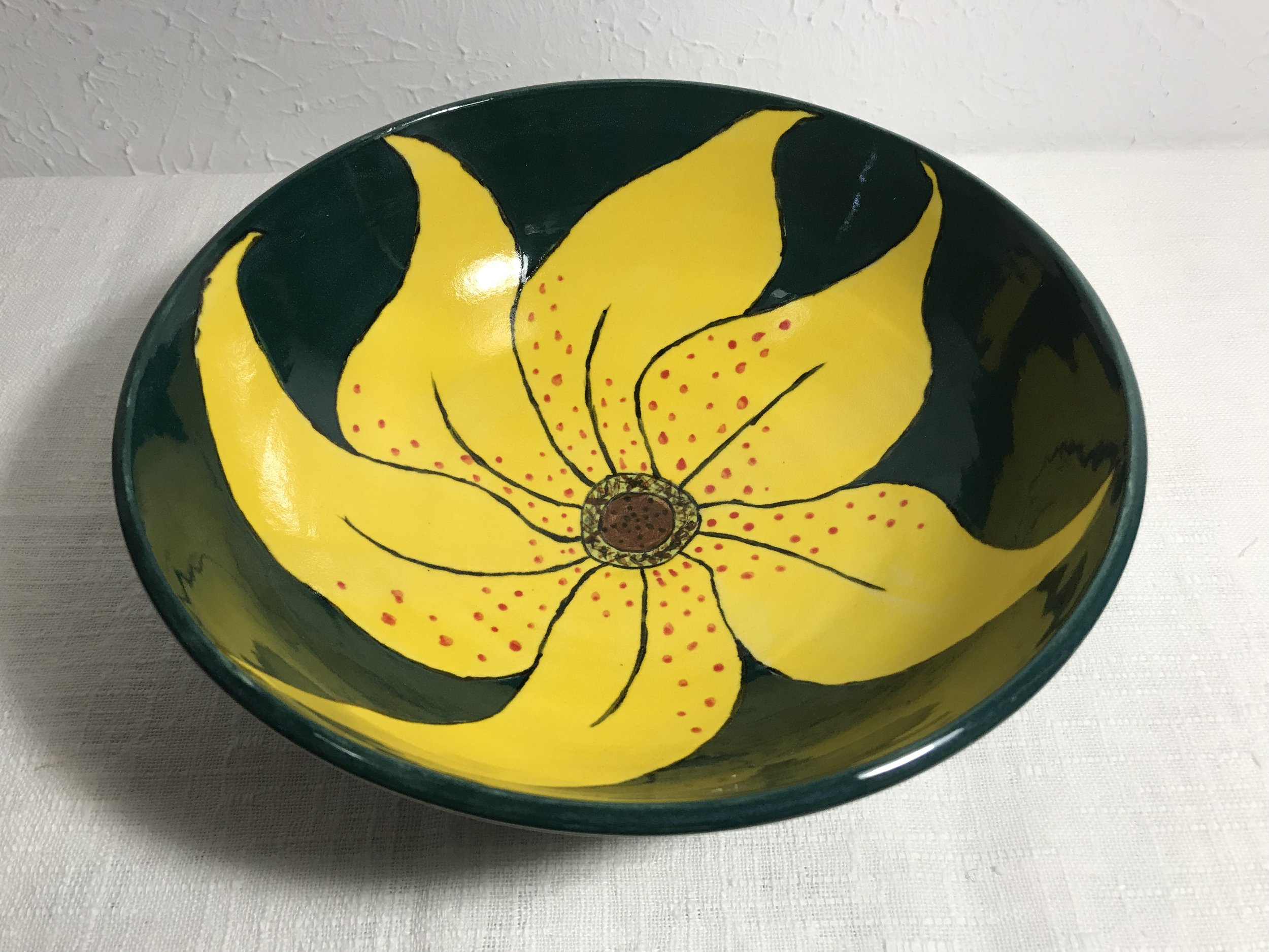 Ceramic Bowl with Yellow Lily 1.1.jpeg