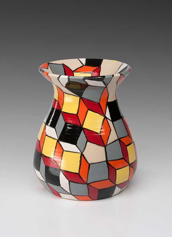 Ceramic Tumbling Blocks Vase.jpg