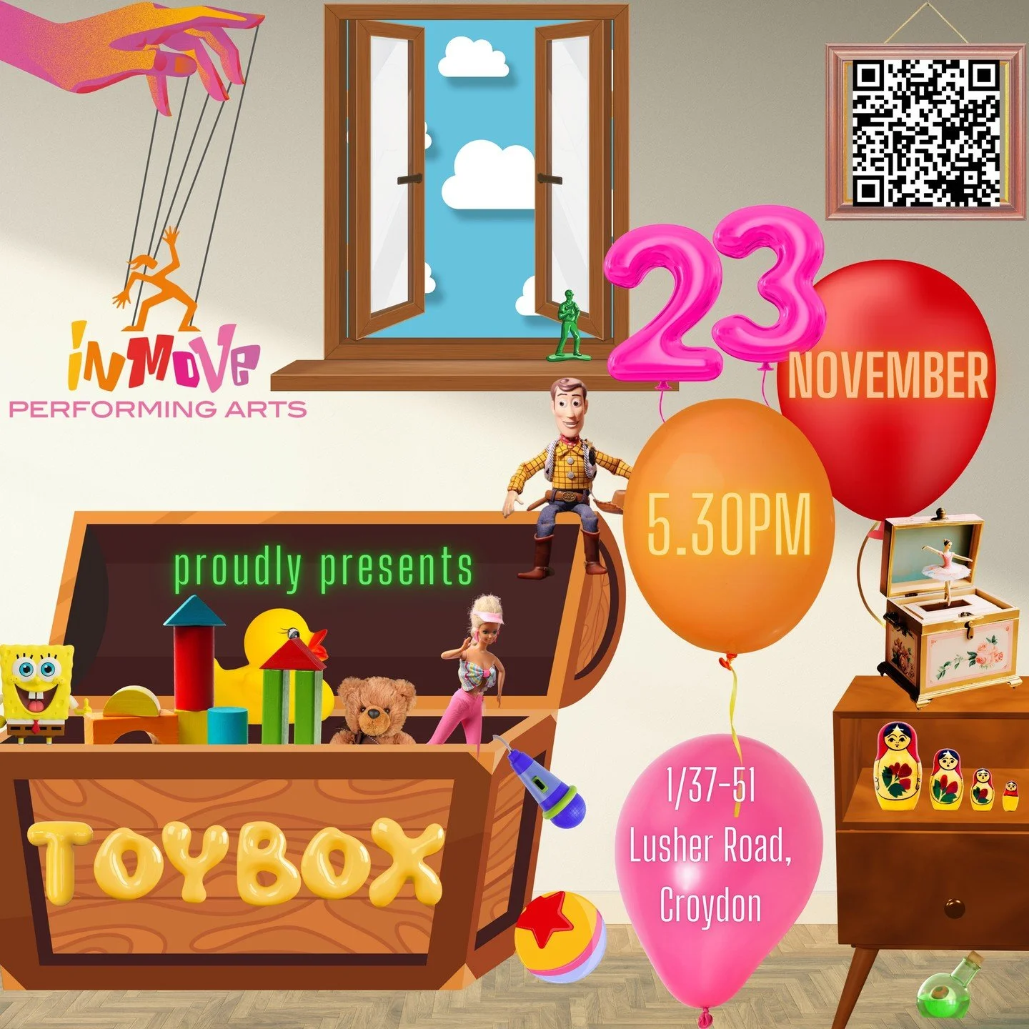See the Toys come alive!
Join us in the Toybox where there's dancing, singing, acting and more, our all abilities cast will blow you away https://www.trybooking.com/CWPFS