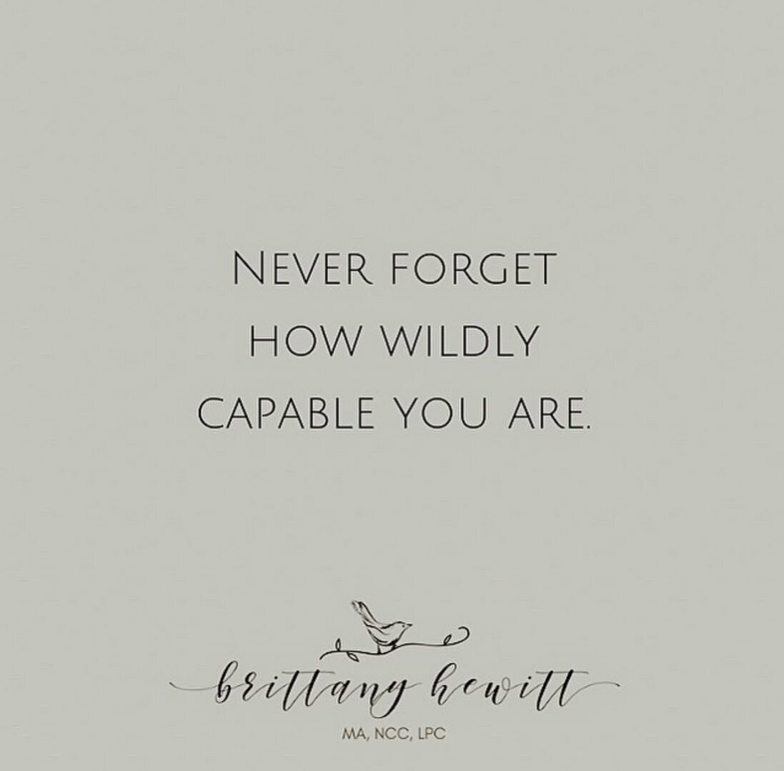 You are more capable than you will ever know. Just keep taking small steps forward and watch your future unfold. ✶
✶
✶
✶
✶
#counseling #atlantatherapist #atlantacounseling #atlantawellness #healing #atlantacounselor #selfcare #selfcompassion #youaree