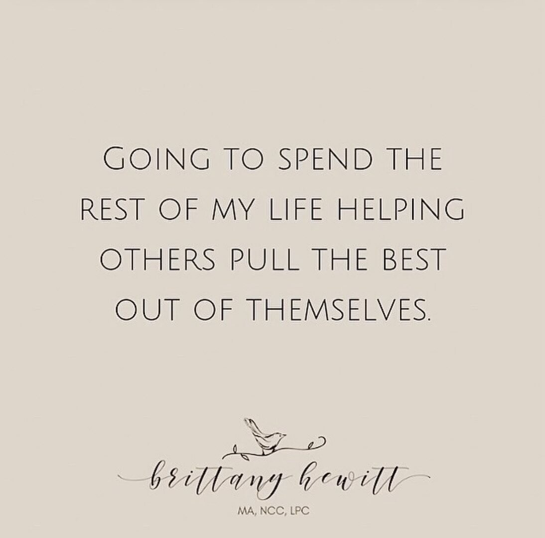 One of my life&rsquo;s passions and pursuits. 💞
✶
✶
✶
✶
✶
#counseling #atlantatherapist #atlantacounseling #atlantawellness #healing #atlantacounselor #selfcare #selfcompassion #youareenough #selfesteem #anxiety #socialanxiety #therapy #depression #