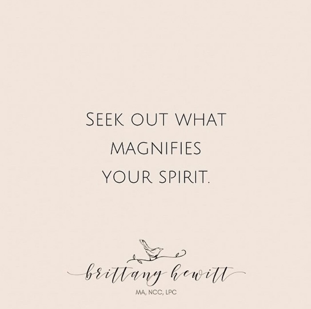 Seek out activities, people, places and things that set your spirit on fire! 🔥
✶
✶
✶
✶
✶
#counseling #atlantatherapist #atlantacounseling #atlantawellness #healing #atlantacounselor #selfcare #selfcompassion #youareenough #selfesteem #anxiety #socia