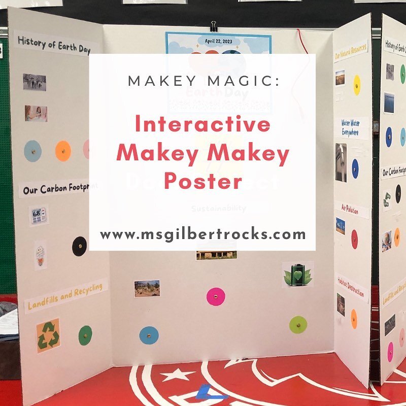 How do you make learning fun and interactive? Use a Makey Makey! Check out our interactive Earth Day poster project that uses audio recordings in Scratch and circuits to teach younger students about environmental issues. ⁣
⁣
https://www.msgilbertrock