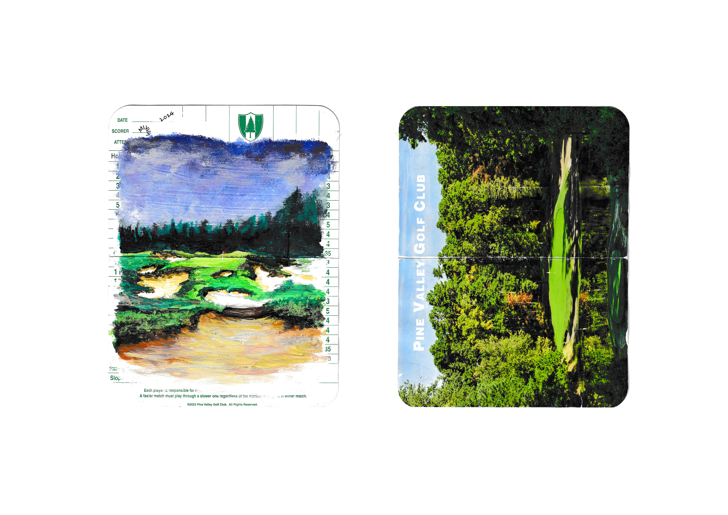 Scorecard that paints a picture (Pine Valley)