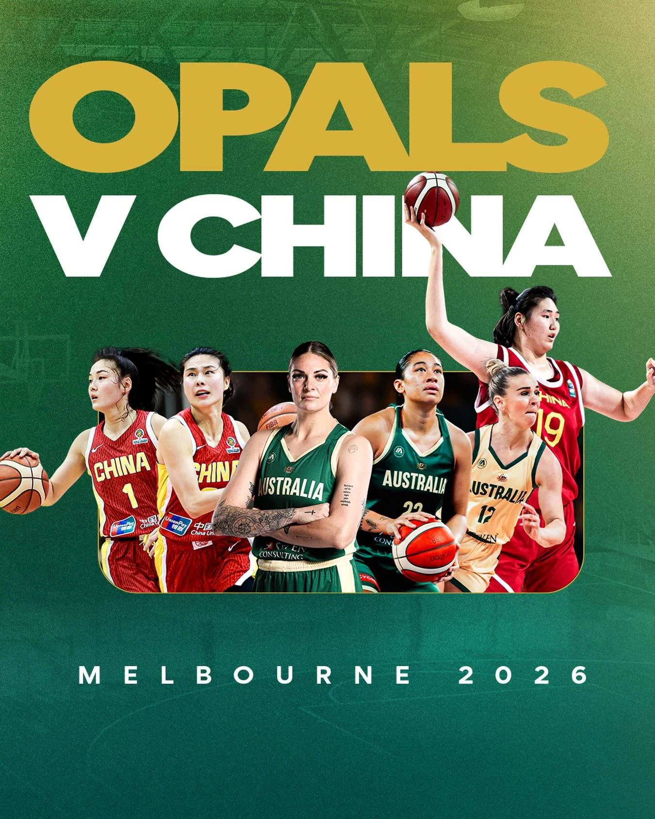 Two blockbuster international games. One unmissable series. 

The @aus_opals return to Melbourne this July to take on China in two exciting international games at John Cain Arena. Watch two of the world&rsquo;s leading women&rsquo;s basketball teams 