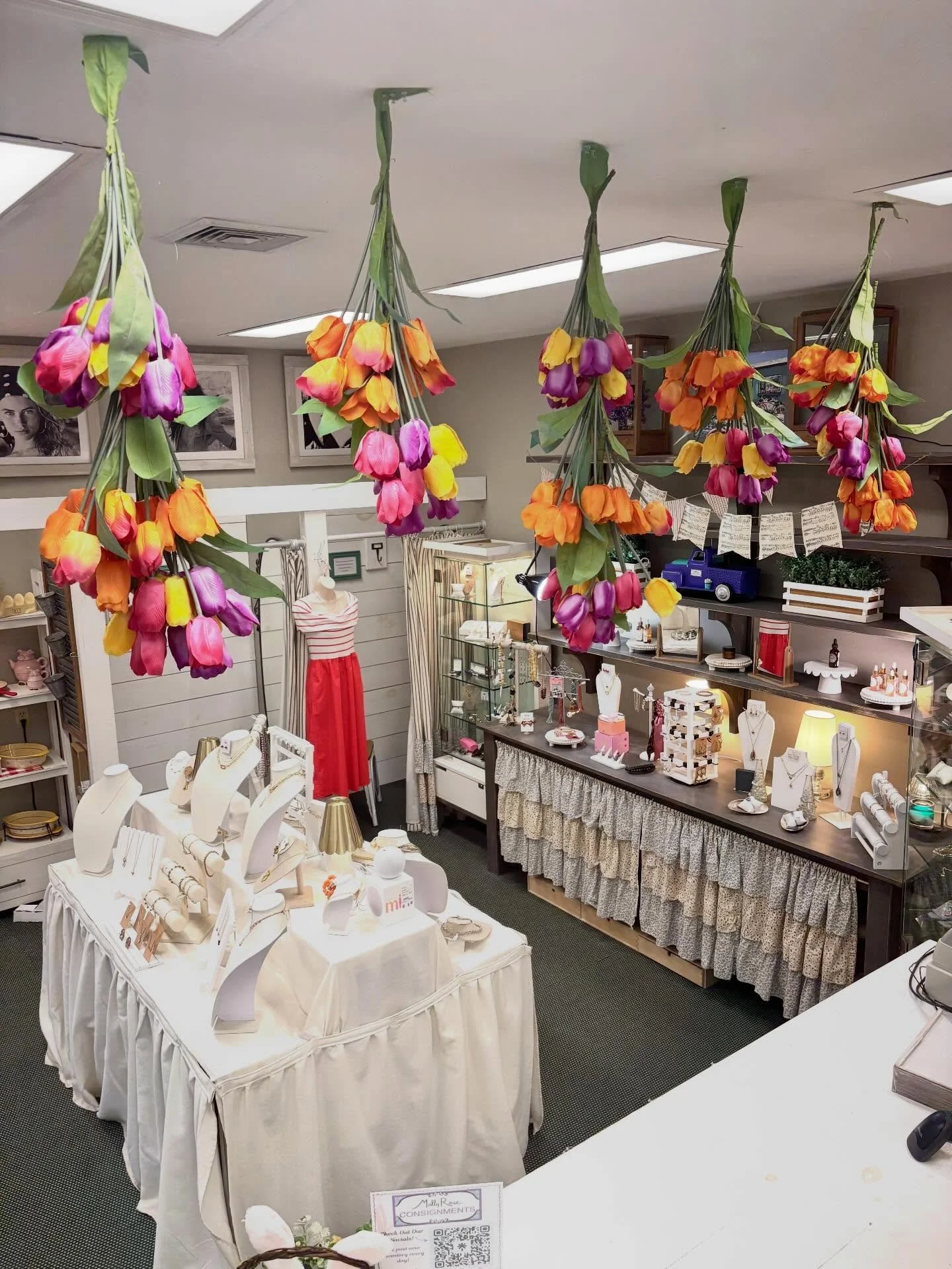 Spring has officially bloomed inside Molly Rose! From ceiling to counter, we&rsquo;re bringing in color, joy, and the sweetest little finds to brighten your day. Come wander, explore, and fall in love with something new.