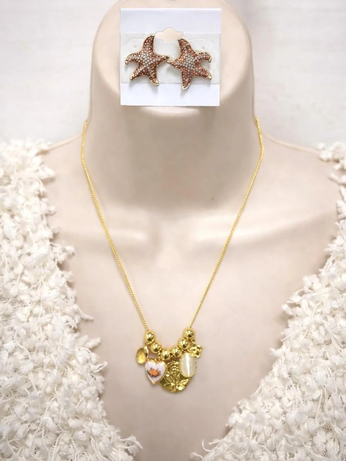 Necklace $24.95
Heidi Daus earrings $58.95