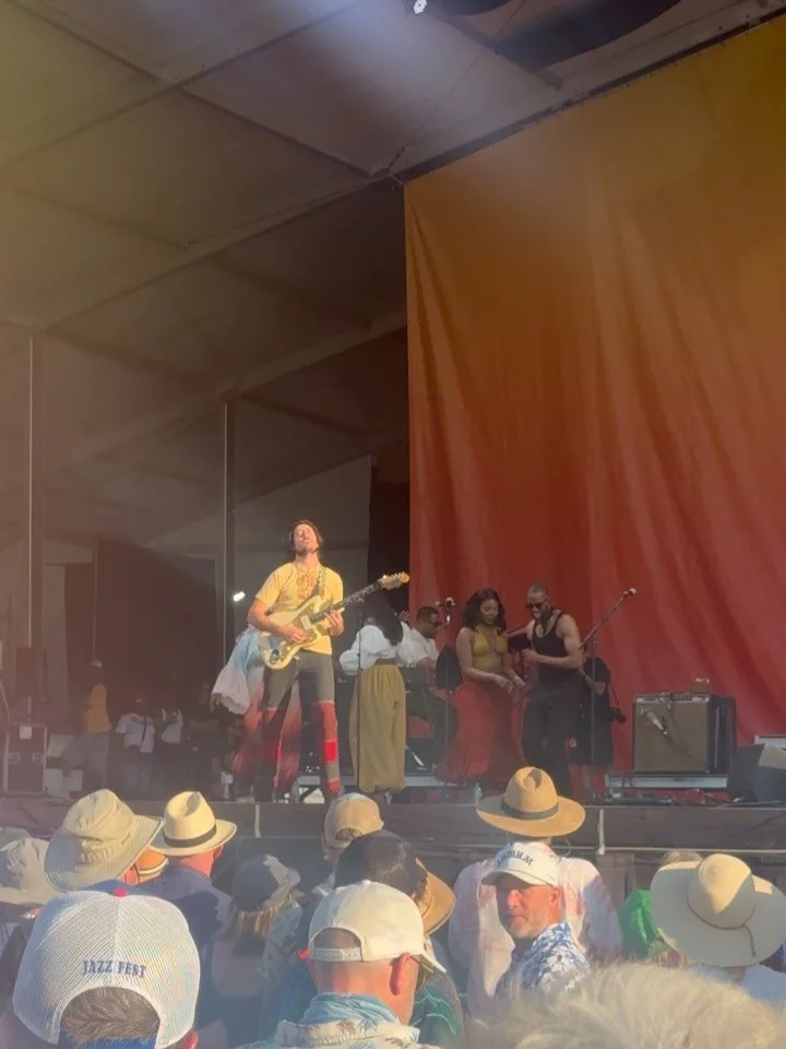 Playing with @tromboneshorty &amp; Orleans Avenue is always super fun, but yesterday at @jazzfest was truly special ✨🎶 
As we finished the performance and headed backstage @newbreed_brassband threw down with an impromptu celebration - what a beautif