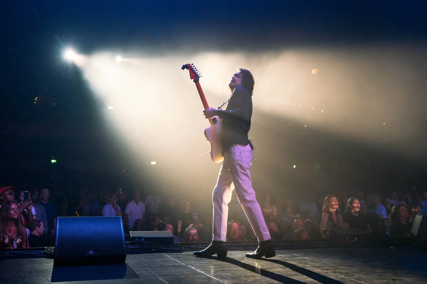 The @tromboneshorty Threauxdown at @saengernola was one for the books - what an amazing night! Honored to share the stage with such incredible artists 📸: @sanjaysuchak #livemusic #guitarist #music @fender @straighttohellapparel @couch_guitar_straps