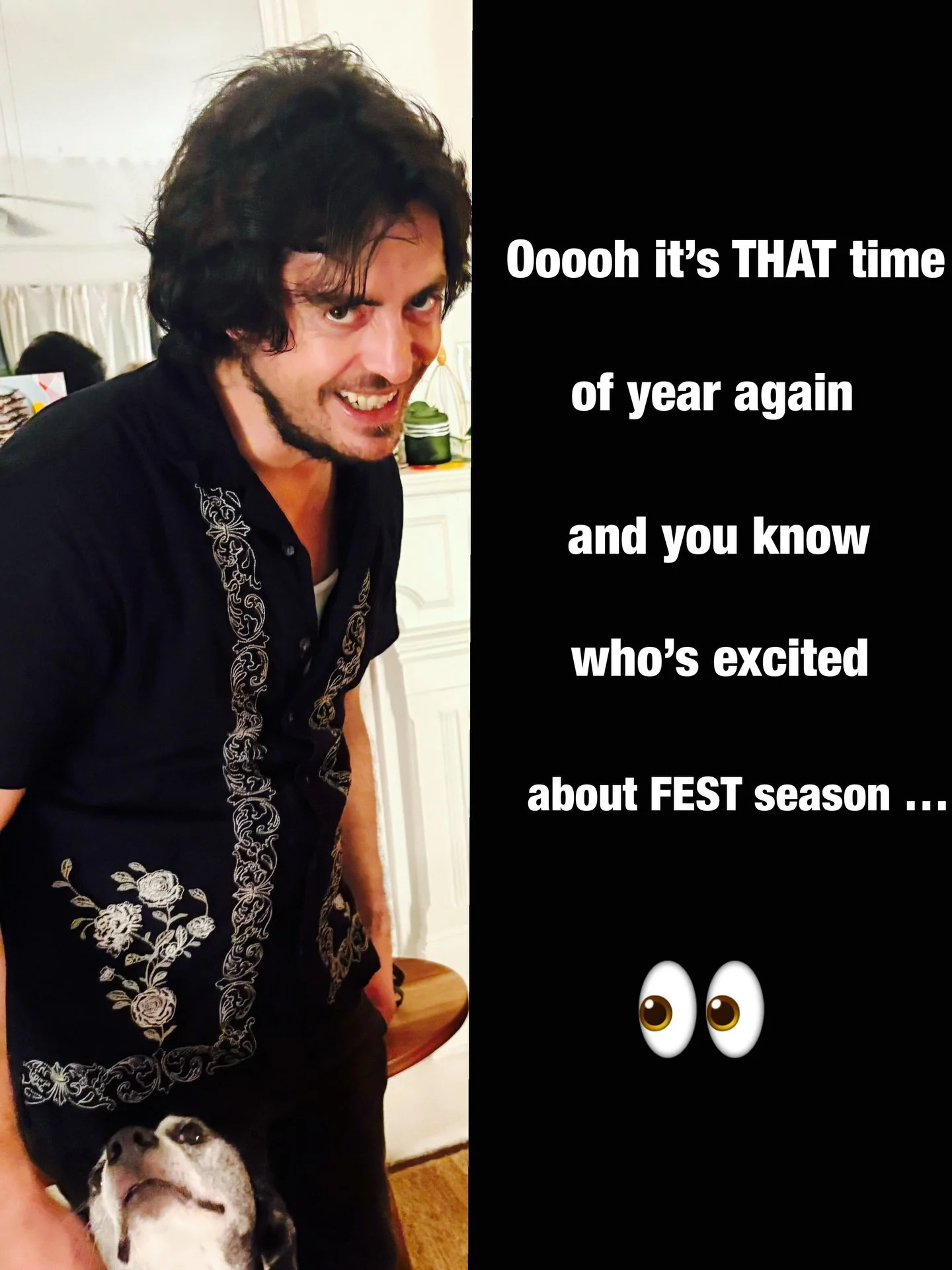 FEST SEASON SCHEDULE! 🥳🎶 One of my favorite aspects about this time of year is playing so much diverse music with diverse people- The challenge of playing different styles and different guitars on back to back shows is a humbling but fulfilling exp